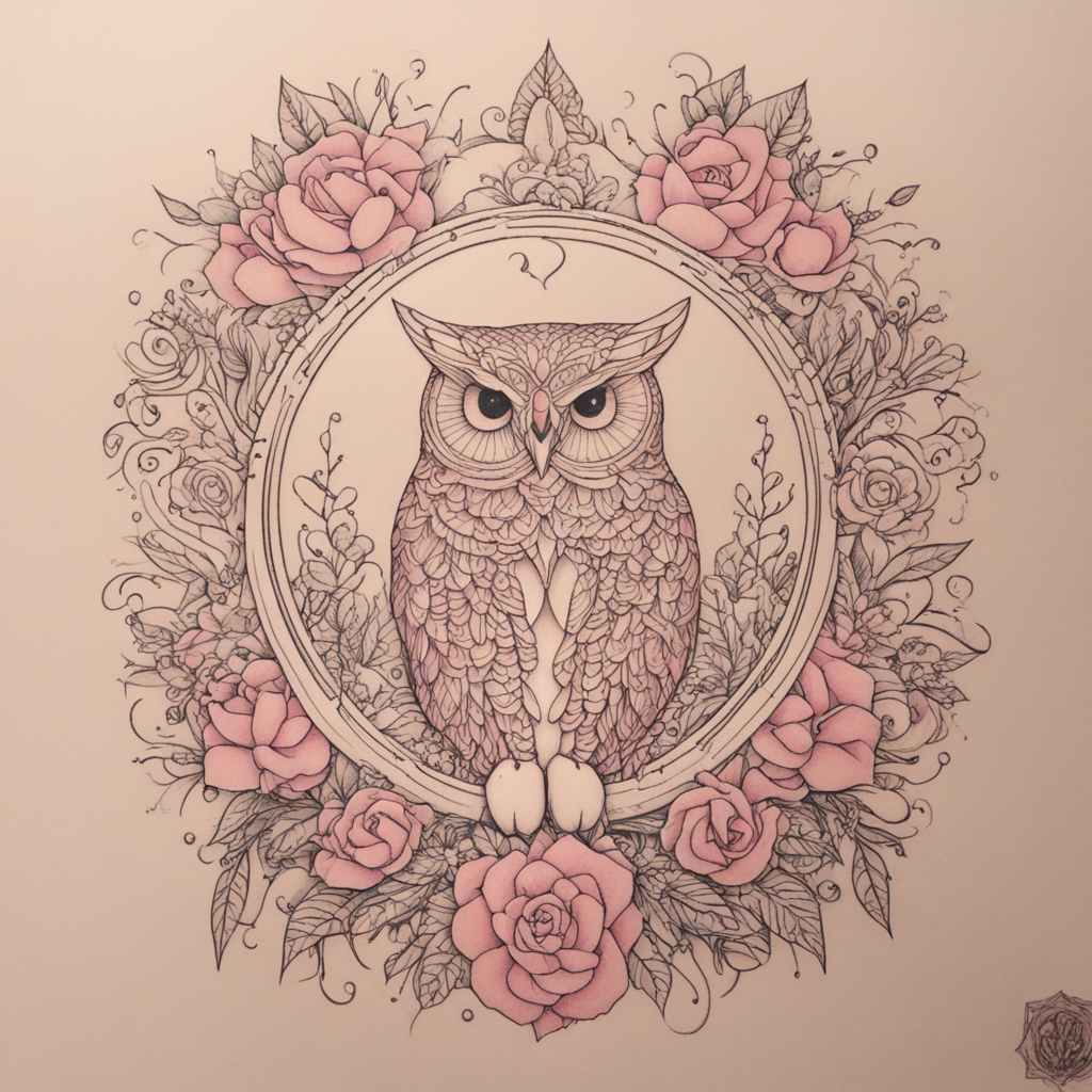 in the style of illustrative tattoo, with a tattoo of Gerar 